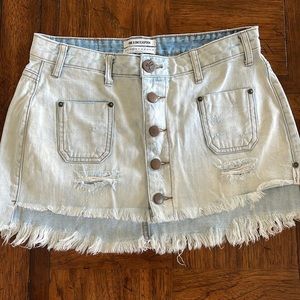 One Teaspoon Jean skirt